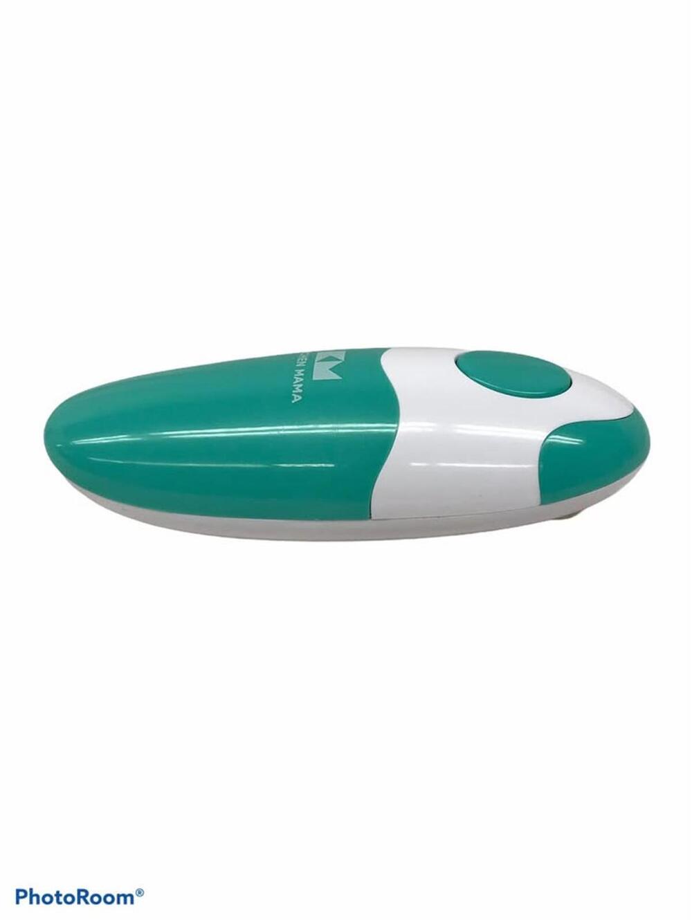 Kitchen Mama Electric Can Opener - White and Turquoise